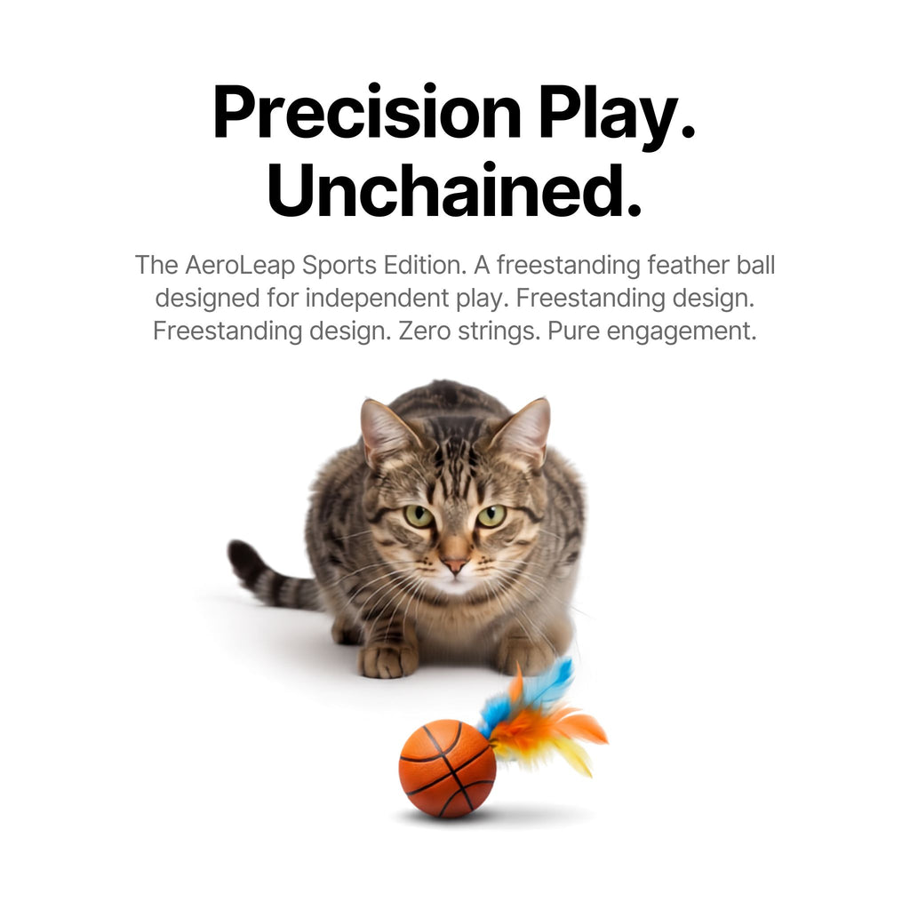 WobbleStrike™ Feather Teaser 🐾 - Kinetic Hunting Toy for Indoor Cats